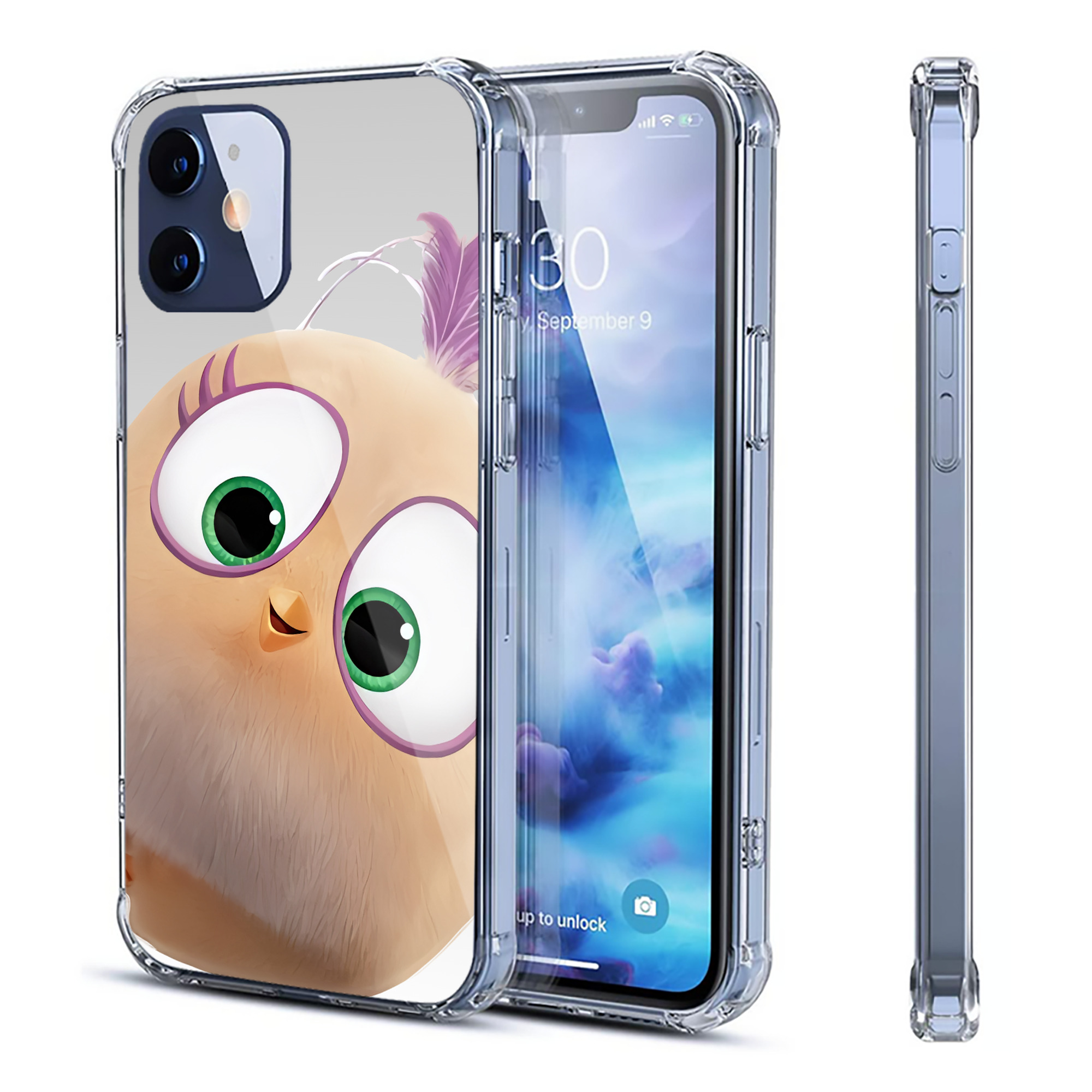 （画像用） Angry Birds アングリーバード 【iPhone 12シリーズ対応】透明スマホケース（クリアソフトケース）